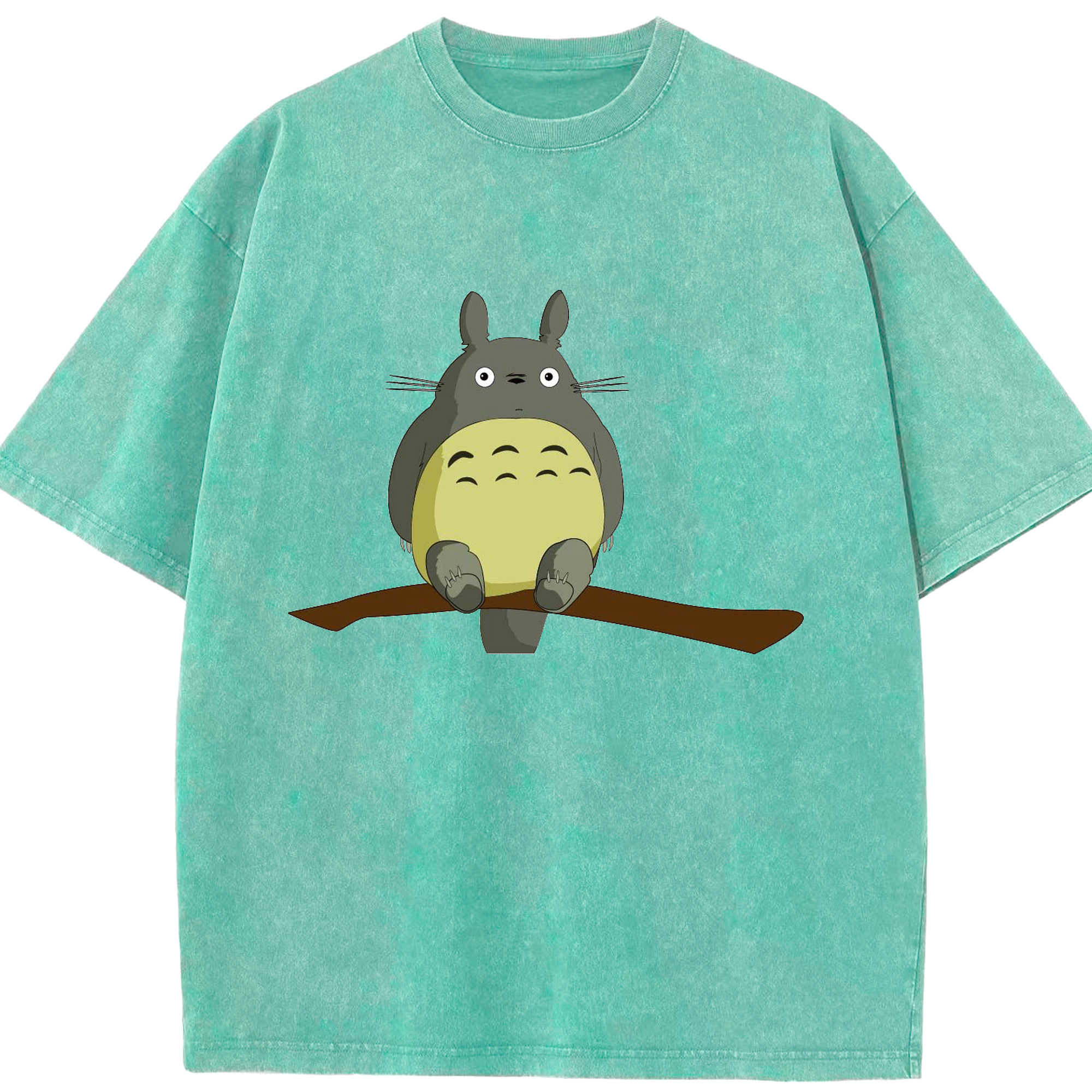 （画像用） となりのトトロ 草壁メイ 草壁サツキ My Neighbor Totoro Satsuki Kusakabe Mei Kusakabe 綿100% ヴィンテージ風 半袖Tシャツ（フロントプリント）